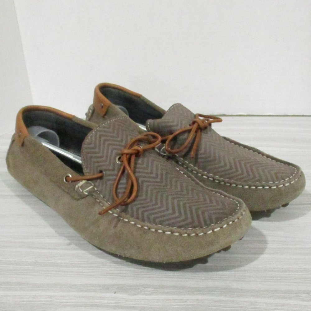 MIKE KONO TAUPE SUEDE DRIVING MOCS/LOAFER